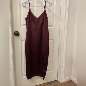 Abercrombie & Fitch Deep Red Midi Dress